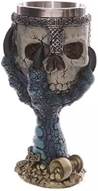 JINTNSkull Mug 200ml Resin Stainless Steel Insulated Coffee Cup for Drinks