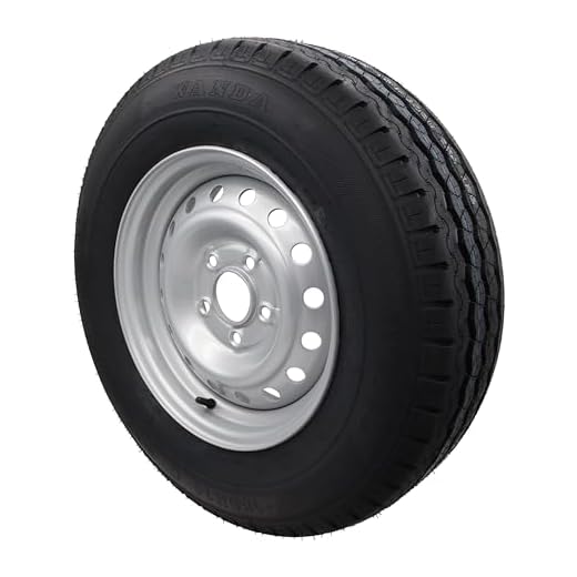 Komplett cykel 185R14C 112 x 5 900 kg hjul 14 tum 185/14 R 14 C släpvagnshjul däck släpvagn