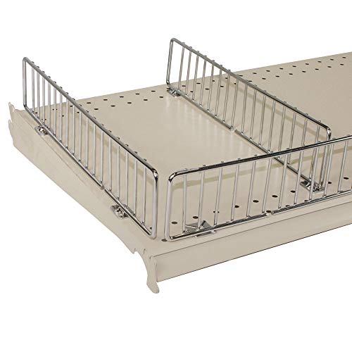 Gondola Shelf Side Fencing in Chrome 11 W x 3 H Inches
