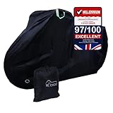 Rockoo Bike Cover for Outdoor Storage for 1 Adult or 2 Kid's Bike Heavy Duty 190T Nylon Waterproof Dustproof with Lock Holes and Storage Bag...