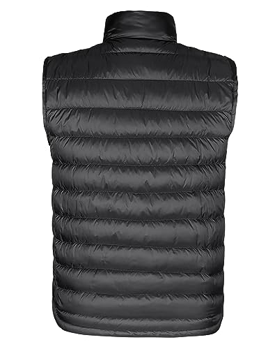 Bakery Men's Down Vest Lightweight Packable Puffer Vest Stand Collar Down Vest Zipper Sleeveless Jacket2