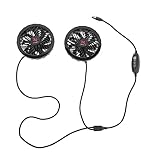 WOONEKY 2juegos Ventilador De Enfriamiento Usb Para Chaleco Ventilador Ajustable Para Ropa De Verano Enfriador Portátil y Silencioso Para Mejorar La Circulación De Aire Para Actividades