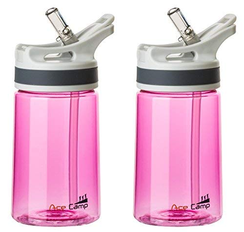 Tofern Tritan Trinkflasche Mit Aufklappbarem Deckel – BPA-frei, 1 Liter, Rose, Für Sport & Alltag