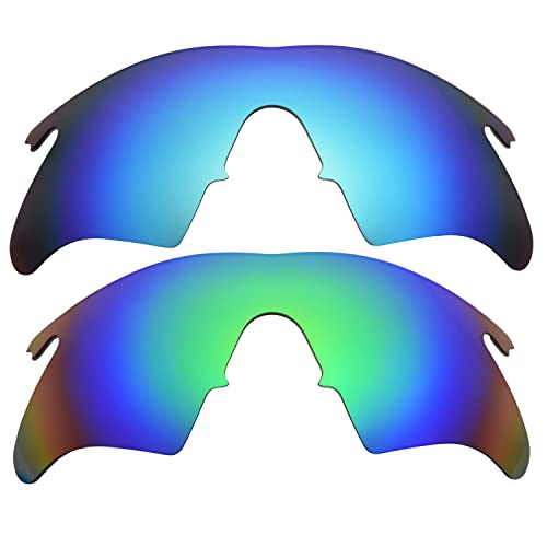 Verres M Frame Heater bleu vert remplacement lentilles taille unique