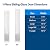 PetSafe 1-Piece Sliding Glass Pet Door for Dogs & Cats - Adjustable Height 75 7/8" to 80 11/16" X-Large, White, No-Cut Install, Aluminum Patio Panel Insert, Great for Renters or Seasonal Installation