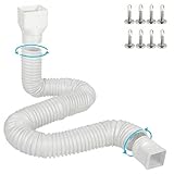 【 US Patented Product 】: No.D988482, No.D988483, No.D997309, No.D1009230, No.D1012250, No.D1016252, No.11885441 【 Thickened Material 】: This downspout extender is made of PE material, we thicken them to make it more harder and sturdier than others. W...