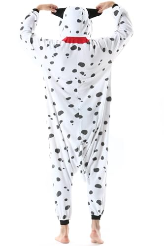 DarkCom Unisexe Adulte Cosplay Dalmatien Animal Onesie Une pièce Pyjama 2XL – vue 4