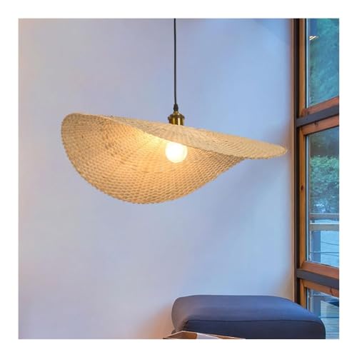 Suspension rotin bohème luminaire suspendu cuisine lustre réglable E27 main