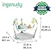 Ingenuity Tummy-to-Toes 6-in-1 Milestone Center, Play Gym, Foldable Mat, Music and Nature Sounds, Lights, Activity Jumper, Table, Playhouse, for Ages 0-48 Months