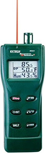 Extech RH401 Triple Display Hygro Thermometer Psychrometer with Built In Infrared Thermometer