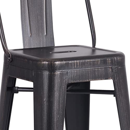 Ac Pacific ACBS02-30-SMB Modern Industrial Metal Bar Stools With Low Back thumb #6