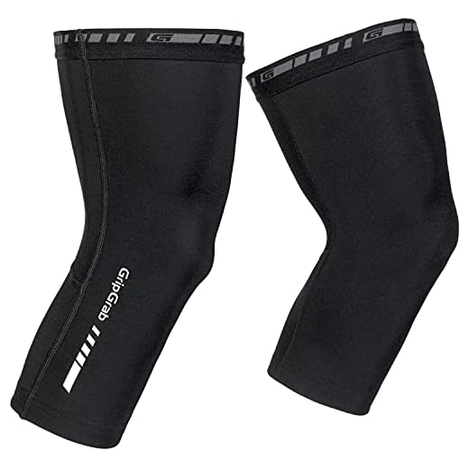 GripGrab Classic Thermal Cycling Knee Warmers Anti-Slip Biking Knee Sleeves Fleece Lined Bike Knee Warmers for Cycling