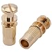 Musiclily Pro M8 Metric Wraparound Bridge Mounting Studs and Inserts Bushings for Epiphone Les Paul Style Electric Guitar, Gold (Set of 2)