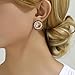 6 Pcs Alloy Chopsticks Meat Sushi Stud Earrings Set for Women, Cute Food Theme Earring Studs with Rhinestones, Hypoallergenic Foodie Fashion Jewelry Accessories