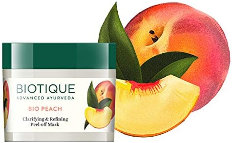 Biotique Peach Clarifying and Refining Peel-Off Mask for Oily and Acne Prone Skin, 175gm - Image 3