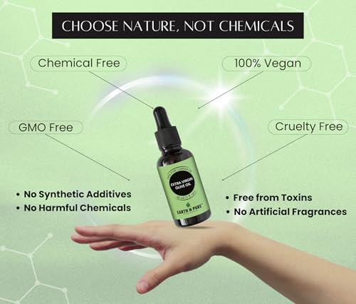 Image of Earth N Pure Extra Virgin Olive Oil (Jaitun Oil) Cold Pressed, Natural, Therapeutic Grade 100 ml