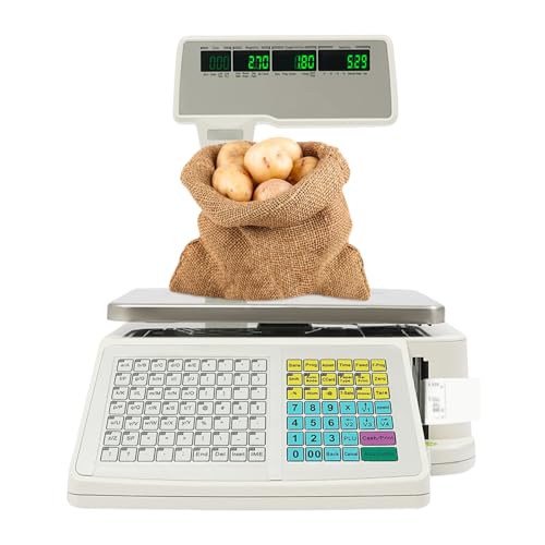 Báscula electrónica con impresora y precisión 0.02 lb