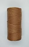 LINHASITA, Garnspule, gewachst, 100 g / 170 Meter, Dicke: 1 mm, Polyester, Makramee-Garn, 30 Farben 170 metros / 100 gr Hellbraun