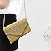 Groupcow New Ladies Evening Handbags Bridal Wedding Bag Handbag (Gold)