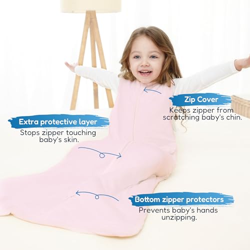Image of TotAha Toddler Sleep Sack 1.0 TOG for 2T-3T-4T, Premium Soft Wearable Blanket Baby Sleeping Bag with 2-way Safe Zipper for Girl Boy