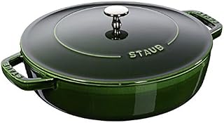 STAUB 40511 479/0 Basil with Chistera Cast Iron Oval Casserole, 24 cm