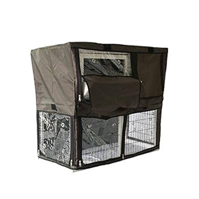 BUNNY BUSINESS 2-Tier Double Decker Rabbit/Guinea Pig Hutch with Sliding Tray & Hay Rack (Cover Only)