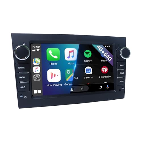 Ichuangxin Autoradio pour Black Opel Antara Astra H Corsa C/D Meriva Signum Vivaro Zafira Combo sans Fil Carplay Android Auto, 4G+64G Android 13 7'' HD Écran...