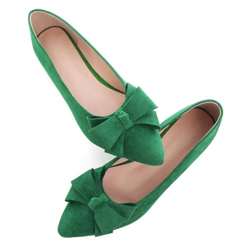 Image of SAILING LU Women's Bow-Knot Pointed Toe Ballet Flats