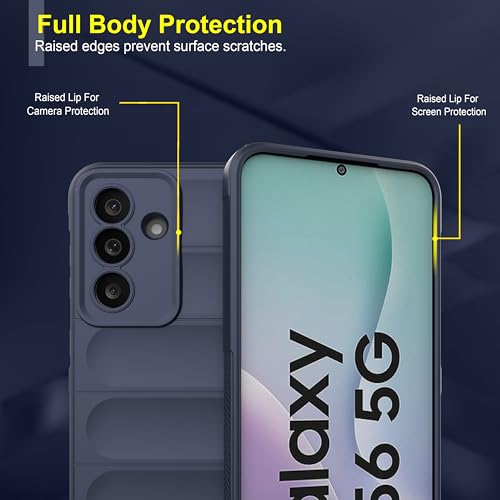 Image of amazon basics Back Case Cover for Samsung Galaxy F56 5G | Compatible for Samsung Galaxy F56 5G Back Cover | Liquid Silicon Magic Case with Camera Protection | Sapphire