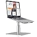 Produktbild ProCase Verstellbarer Laptopständer, 360 °drehbarer Notebook Ständer, Robust Aluminium Höhenverstellbarer Halter für MacBook Pro/Air Dell HP Lenovo 11 bis 17 Zoll Laptops Wärmeableitung Stand -Silber