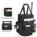 Goburos Baseball Ball Bucket with Large Capacity, Softball Coach Bag with Anti-Slip EVA Bottom, Space for Bat, Gloves, Scoreboards and Other Accessories