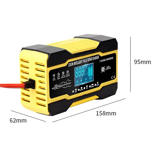 Chargeur Batterie Voitures Chargeur de batterie de voiture 12V 10A/24V 5A Protection multiple Automobiles chargeur de batterie de réparation d'impulsion Intelligent entièrement automatique Chargeur De