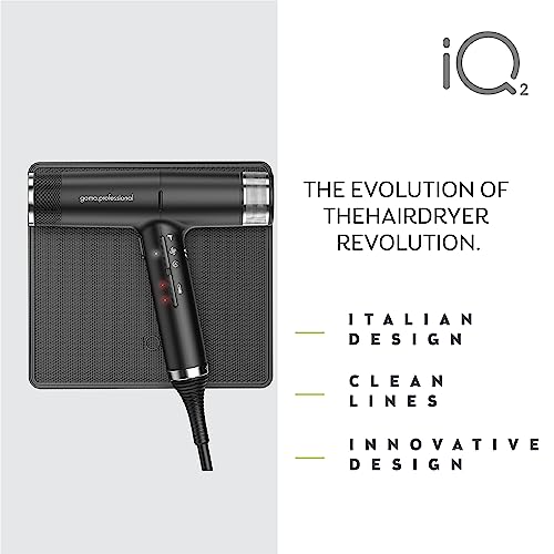 GAMA-Italy-Professional-Professional-Hairdryer-Perfect-IQ2-Hairdryer-Equipped-with-Sophisticated-Technologies-for-Hair-Well-being-and-Shine-Design-Made-in-Italy-2000-W-Power-Black