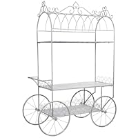 Jaula decoración de metal, gris