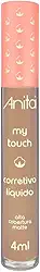 Corretivo Líquido Matte Anita My Touch Médio 3 - Acabamento Sequinho, Não Craquela, Leveza e Custo-Benefício