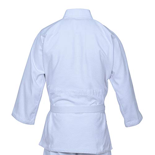 Judo Gi Black Tiger | Judo Uniform | Cotton Cloth 450Gram Judo Kimono with FREE Belt (White, 000) - Image 6