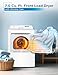 BLACK+DECKER 7.0 Cu. Ft. Front Load Dryer, Clothes Dryer with LED Display and Dial Control, 5 Senor and Manual Dry Selections, Wrinkle Care, 240V, BLD67ME, White