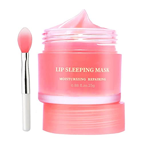 Moisturizing Lip Mask, Hydrating & Prevention Dry And Cracked Lip Scrubs Exfoliator, Lip Exfoliating Sleeping Lip Mask Long Lasting Nourishing Lip Balm #TOP18