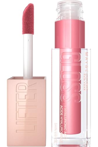 Maybelline New York, Brillo de labios Lifter Gloss, Hidratación Intensa y Labios Rellenos Sin Retoques, Fórmula con Ácido Hialurónico, en Tono 05 Petal