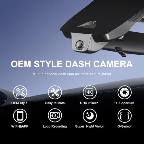 mangoal 4K Dash Cam Custom fit for Toyota Corolla Cross & Corolla Cross Hybrid 2023 2024 2025 2026 (Model A), LE L XLE, OEM Factory Look, 2160P UHD Video, Built-in WiFi & APP, GPS, 64GB Card by mangoal - Used condition - Image 8