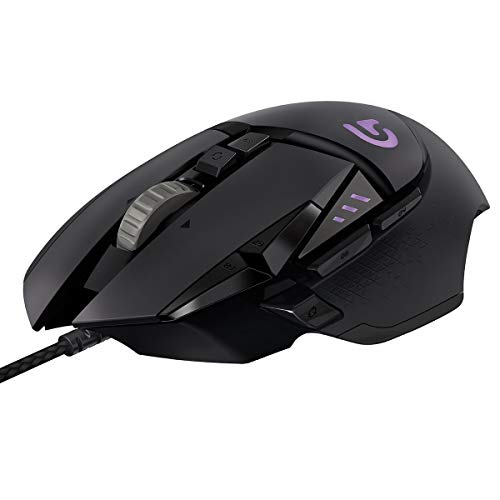 LOGITECH G502 PROTEUS SPECTRUM - RATóN PARA GAMING CON RGB AJUSTABLE Y 11 BOTONES PROGRAMABLES, 200 - 12.000 DPI, NEGRO
 Logitech G502 Proteus Spectrum - Ratón para gaming con RGB ajustable y 11 botones programables, ...