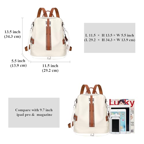 Image of ALTOSY Backpack Purse for Women Ladies Rucksack Genuine Leather Versatile Shoulder Bags with Coin Purse