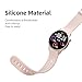 Parsonver 2-Pack Smartwatch Bands Compatible with SR2 Model, Soft Silicone Replacement Straps for Men and Women, Comfortable and Breathable, Pink
