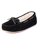 Minnetonka Women's Jr Trapper, Black, Size 8