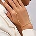 Handmade Hand Chain Bracelet Ring Bracelet Hand Chain Gothic Finger Ring Slave Bracelet Halloween Cosplay Jewelry Gifts
