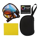 Gafas para Daltónicos, Gafas Unisex para Daltónicos para Daltónicos Rojos Y Verdes, Anteojos Portátiles Plegables, Trastorno de la Visión del Color, Debilidad del Color, Uso en(Haba de soja)
