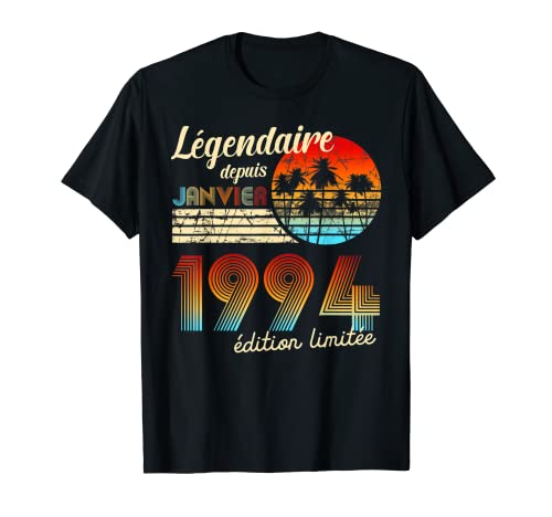 Cumpleaños Nacidos En Legendario Desde Regalo Enero 1994 Camiseta