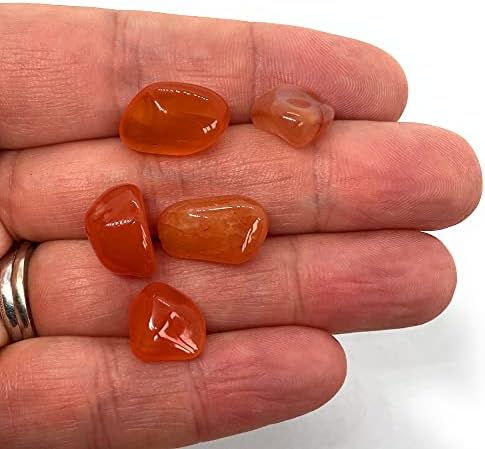 Carnelian Mini Crystal Tumbled Stones - 10 Pc