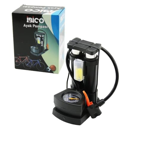 Şişme Havuz, Saatli Dikey Model - İnce Pistonlu Ayak Pompası Oto-Araç - Bisiklet-Motor Lastik - Top, Yatak (5122)
