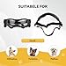 NAMSAN Hundebrille für Kleine Hunde UV-Schutz Hunde Sonnenbrille mit Einstellbar Gummiband Winddichte Hunde Motorradbrille-Schwarz